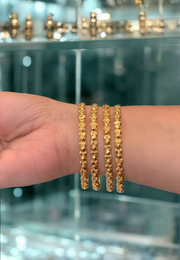 Beautiful bangles with golden finish